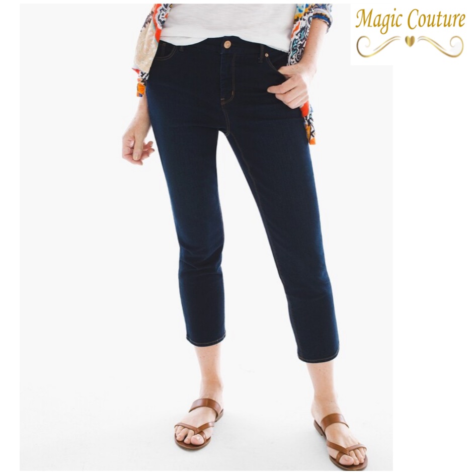 So Lifting Crop Pants In Capri Indigo